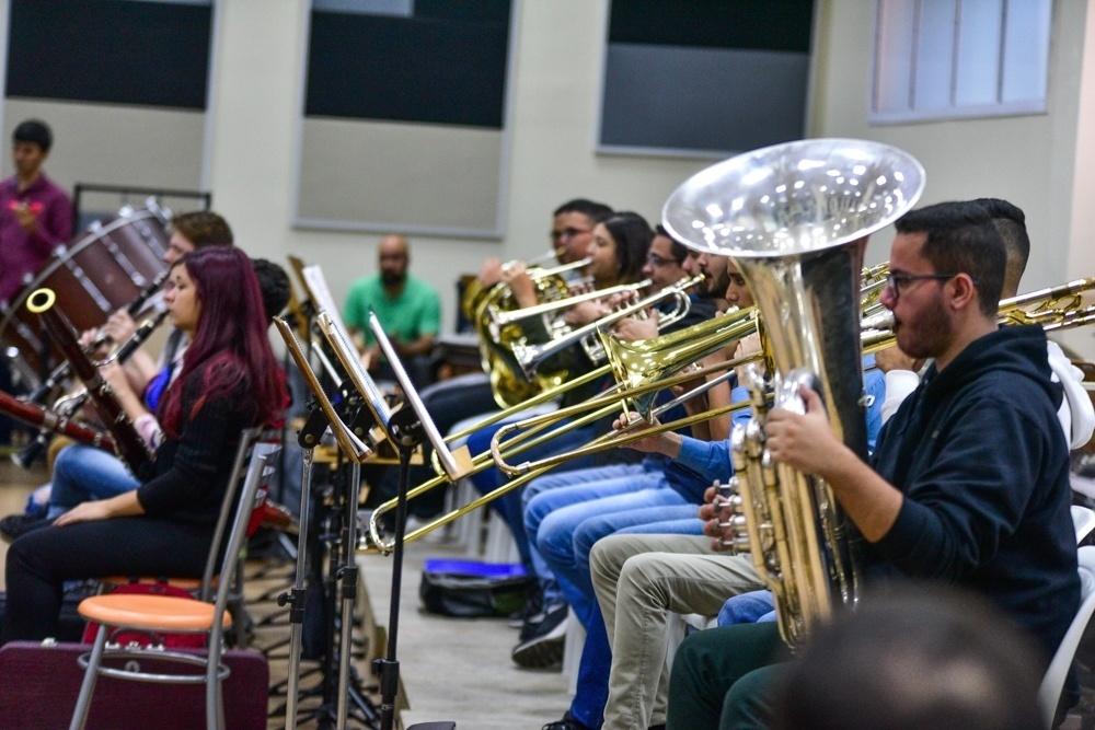 Integrantes da Orquestra Juvenil Heliópolis - Léo Franco/AgNews