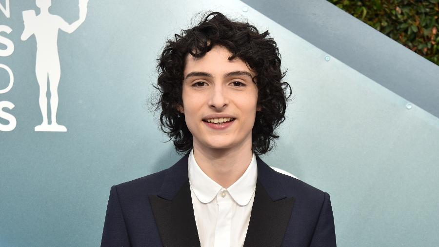 Finn Wolfhard, o Mike de Stranger Things, no tapete vermelho do SAG Awards - Gregg DeGuire/Getty Images for Turner