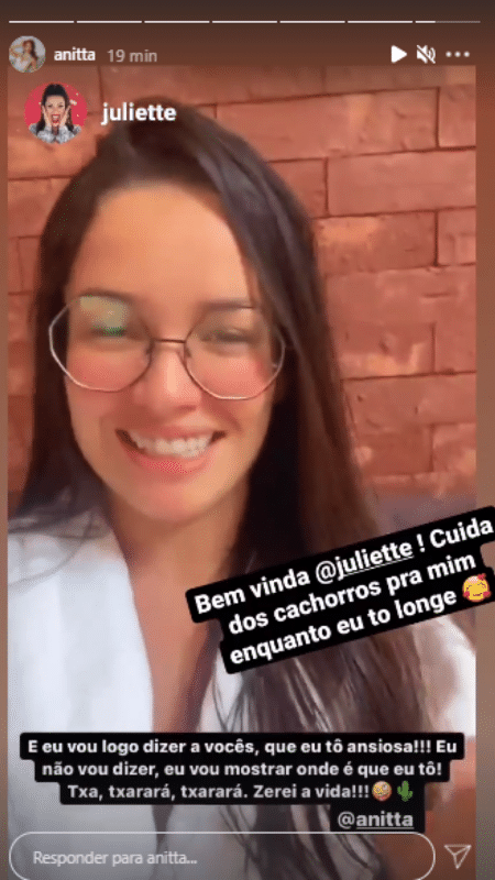 BBB 21: Story de Anitta - Reprodução/Instagram - Reprodução/Instagram