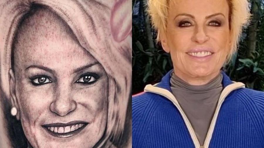 Melissa Schlukebier tatuou o rosto da apresentadora Ana Maria Braga - Reprodução / Instagram