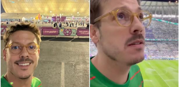 Fábio Porchat se enfrenta a Mick Jagger después del partido