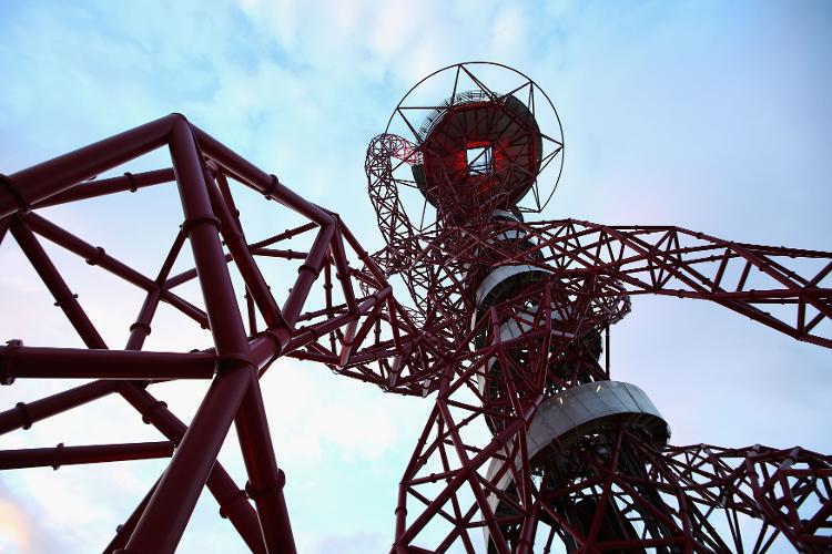 world's tallest slide in london - LONDON, ENGLAND - AUGUST 02: The ArcelorMittal Orbit at Olympic Park on August 2, 2012 in London, England.  (Photo by Cameron Spencer/Getty Images) - Cameron Spencer/Getty Images - Cameron Spencer/Getty Images