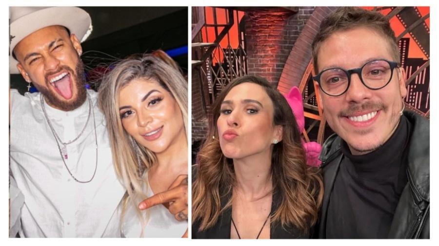 Famosos como Neymar e Tatá Werneck se manifestaram em meio a treta entre os humoristas Fábio Porchat e Gkay - Reprodução