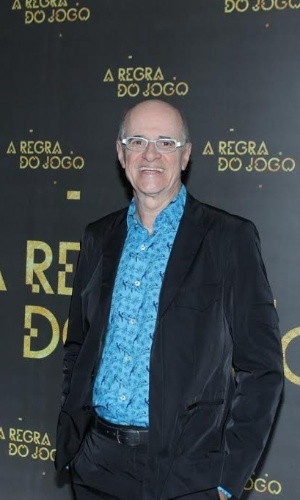 27.ago.2015 - Marcos Caruso chega para a festa de lançamento da novela "A Regra do Jogo", no clube Costa Brava, no Rio de Janeiro