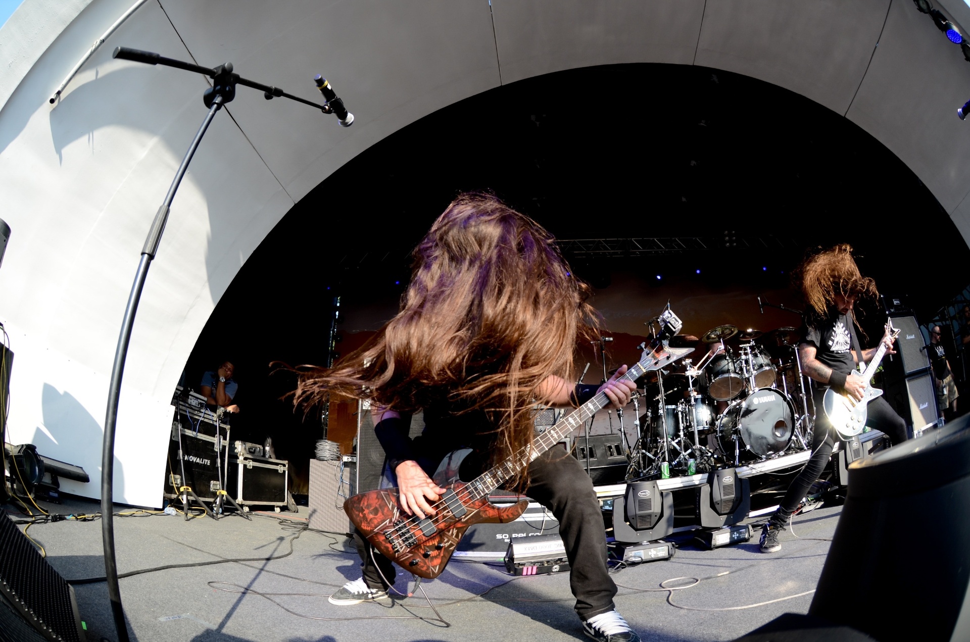 Show da banda Krow, que abriu as apresentacoes no Palco Rock Street no 2º dia do Rock in Rio - Adriano Ishibashi/Frame/AE