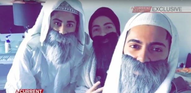 Os irmãos Max, Arman Rebben Jalal fingem ser terroristas em pegadinhas - Reprodução /A Current Affair