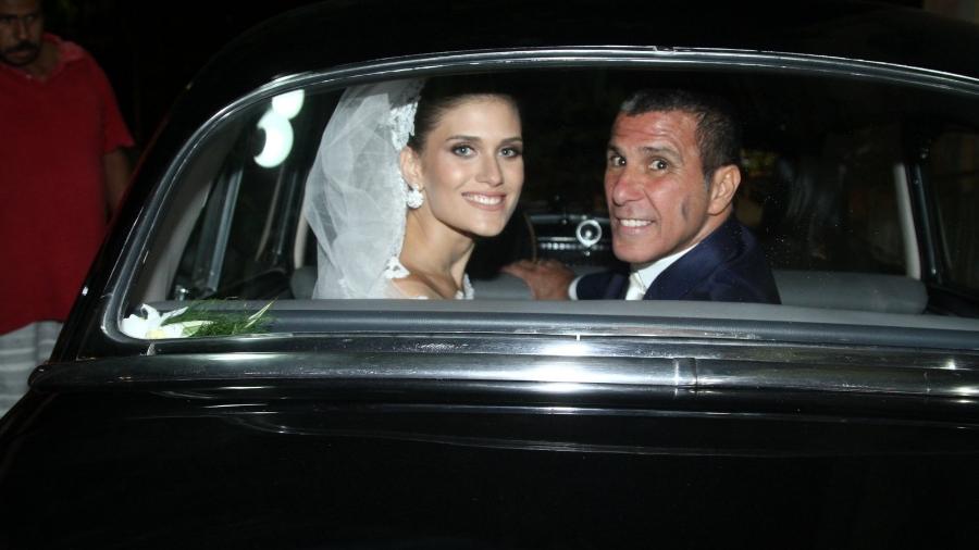 Eri Johnson e Alice Souto se casaram em abril do ano passado e foi o Padre Fábio de Melo que celebrou o casamento no Rio - Marcello Sá Barretto e Anderson Borde