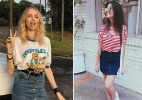 Como usar saia jeans com botões na frente, a nova queridinha das famosas - Reprodução/Instagram/Divulgação TV Globo