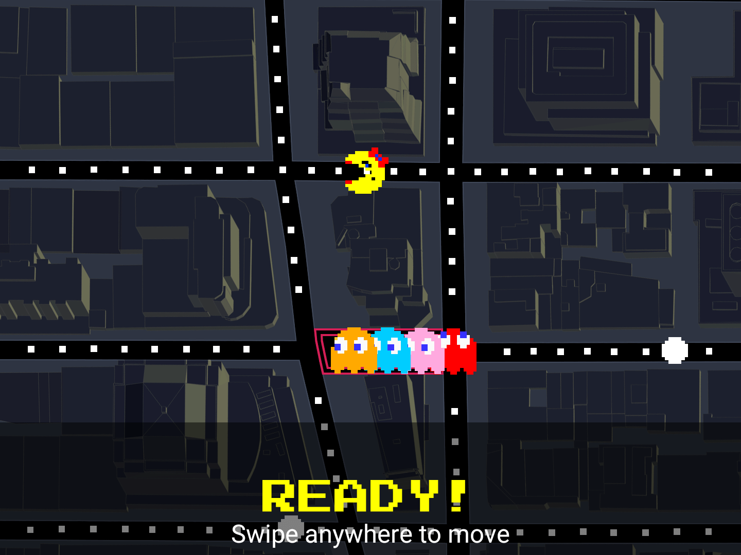 Play Ms. Pac-Man in Google Maps