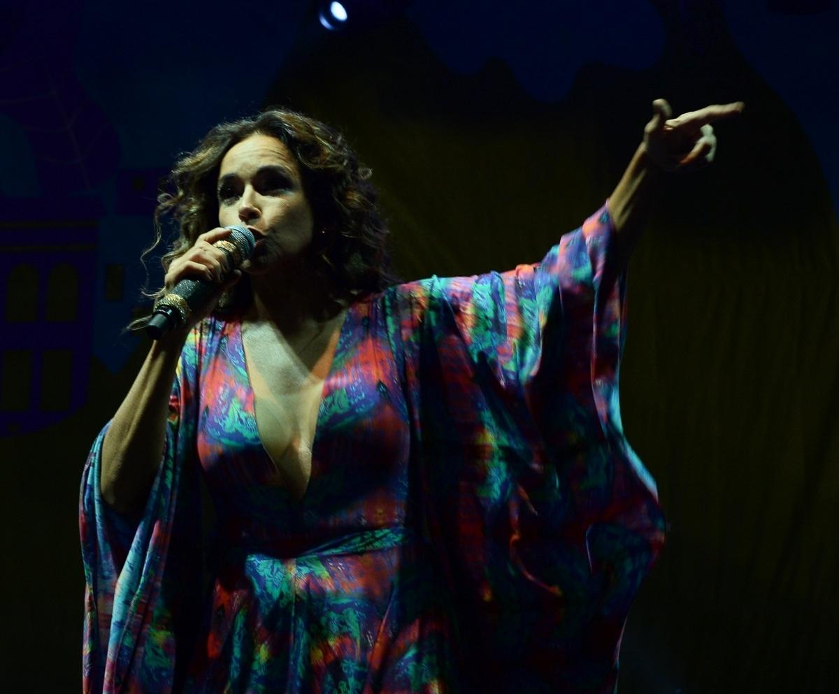 Daniela Mercury se apresenta na Virada Cultural 2017 no palco do Sambódromo do Anhembi, na zona norte de São Paulo - Francisco Cepeda/AgNews
