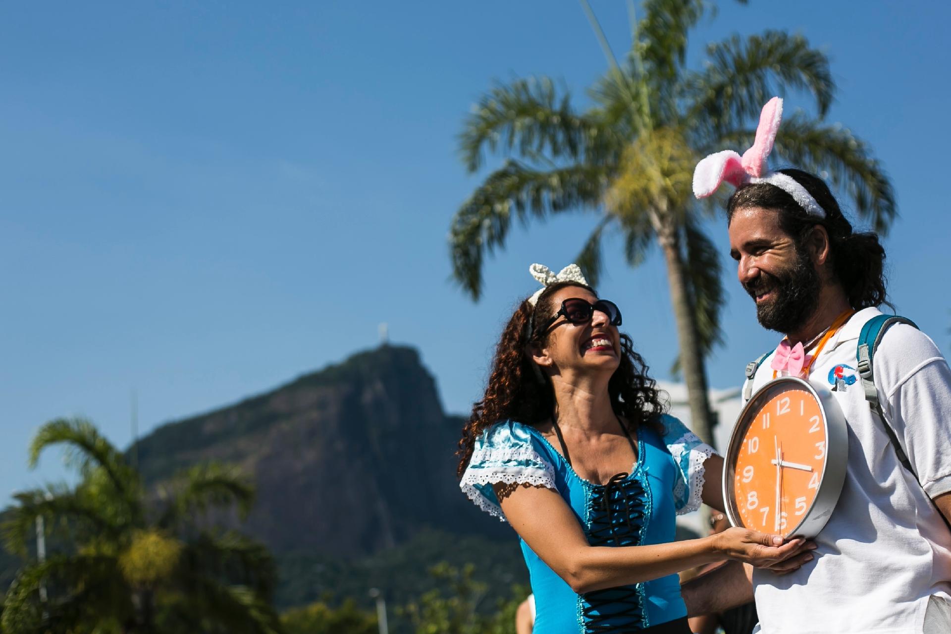 Daniela Rocha, 45, e o professor Rafael Moraes, 40, gostam da Orquestra no pré-carnaval - Bruna Prado/UOL