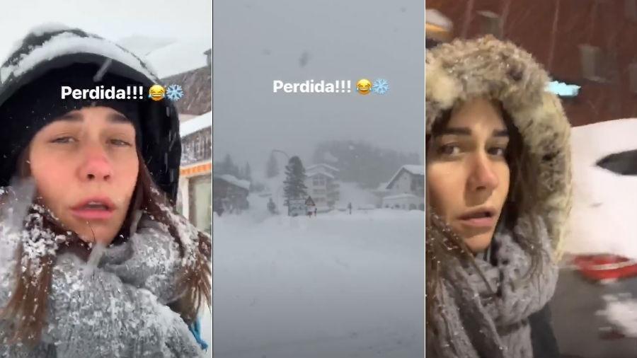 Alessandra Negrini enfrenta neve na Suiça - Reprodução/Instagran