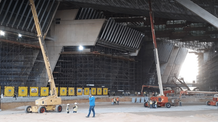 Imagens das obras no Grand Egyptian Museum, em Gizé - Google - Google