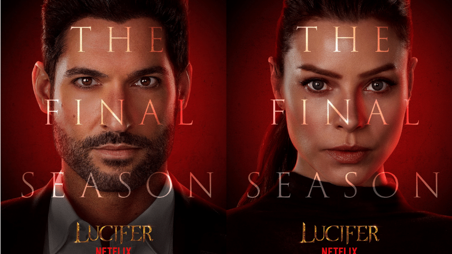 Pôsteres da última temporada de "Lucifer", da Netflix - Reprodução/Twitter @LuciferNetflix