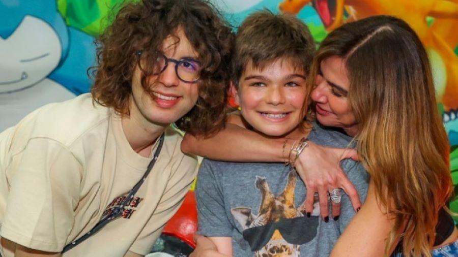 Luciana Gimenez e os filhos Lucas e Lorenzo - Reprodução/Instagram