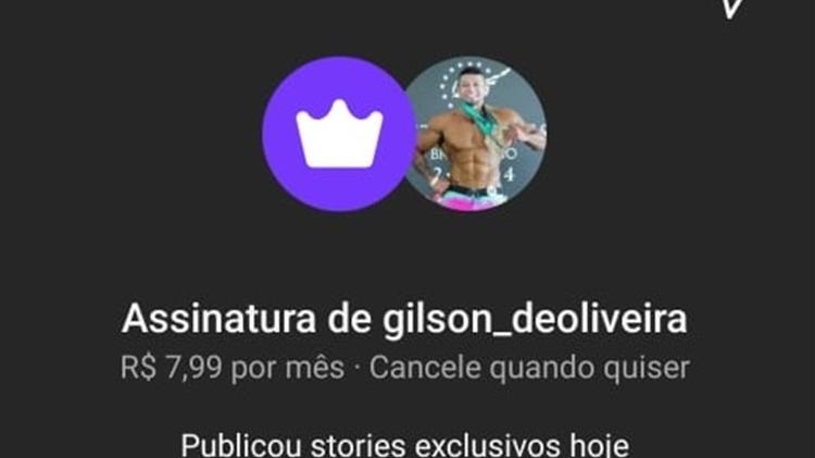 Gilson de Oliveira, personal apontado como pivô de separação de Gracyanne e Belo, vende conteúdo exclusivo na internet