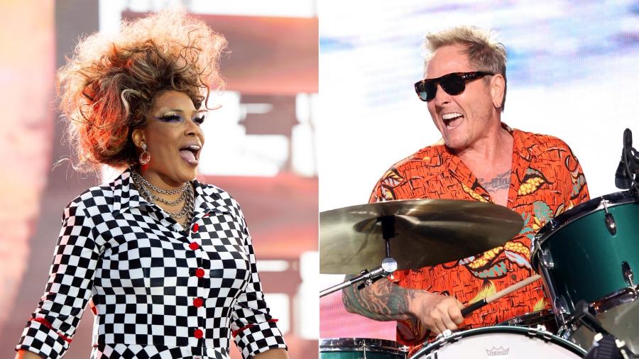 A cantora Macy Gray e o baterista Matt Sorum se apresentam no Sthorm Festival, em Piracicaba (SP) 