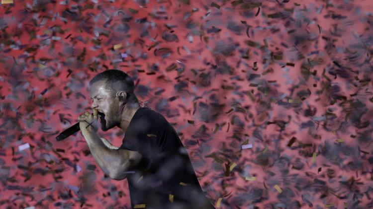 14.set.2024 - Imagine Dragons se apresenta Palco Mundo na segunda noite do festival Rock In Rio 