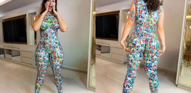 Cover image for Miss Bumbum faz ensaio inspirado na Copa e transforma corpo com figurinhas