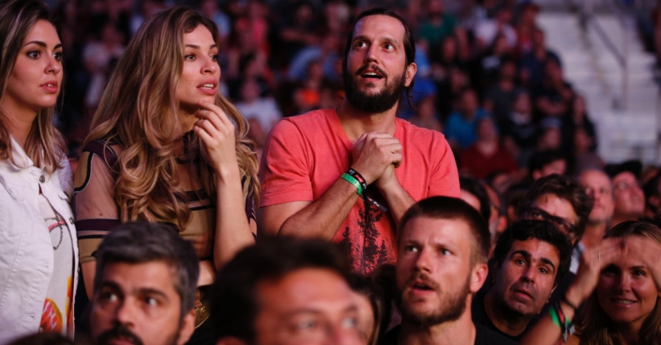 1.ago.2015 - Vladimir Brichta curte o UFC 190 realizado no Rio de Janeiro