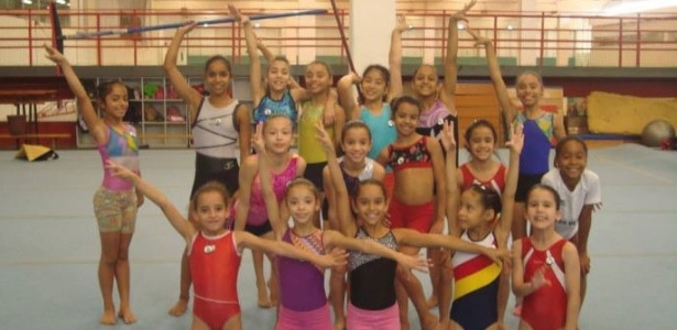 Alunas de ginástica artística no Centro Olímpico de Treinamento e Pesquisa - Divulgação - Divulgação