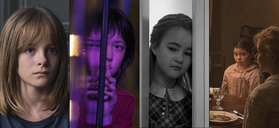 As crianças Fantine Harduin ("Happy End"), Ahn Seo-Hyun ("Okja"), Millicent Simmonds ("Wonderstruck") e Addison Riecke ("O Estranho que Nós Amamos") - Divulgação
