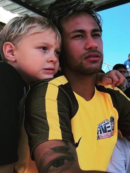 Neymar com o filho, Davi Lucca - Reprodução/Instagram