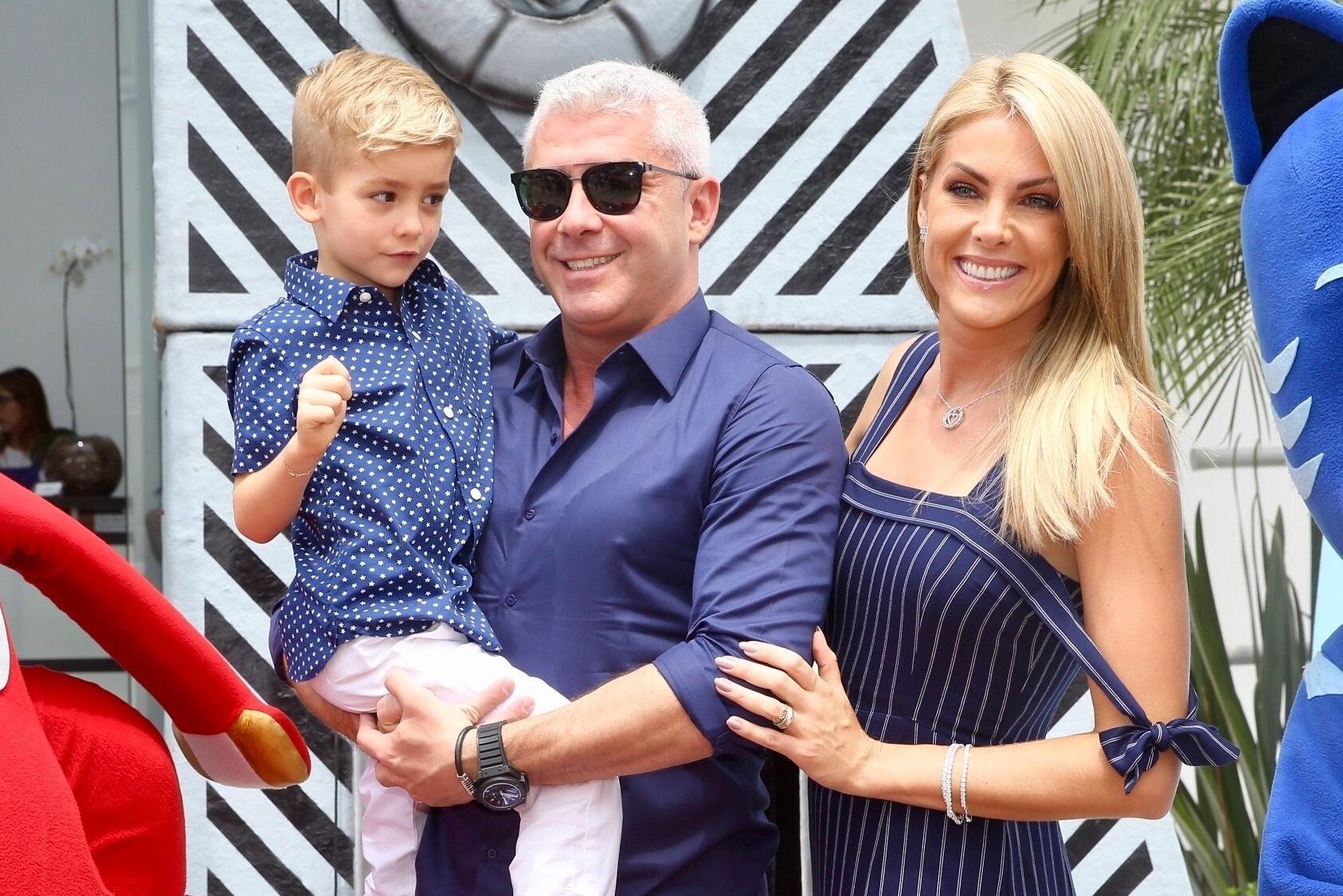 Ana Hickmann e o marido, Alexandre Corrêa, comemoraram o aniversário do filho em um buffet no bairro de Moema, São Paulo - Manuela Scarpa/Brazil News