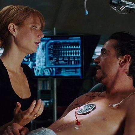 Robert Downey Jr. e Gwyneth Paltrow em cena em "Homem de Ferro" (2008) - Divulgação - Divulgação