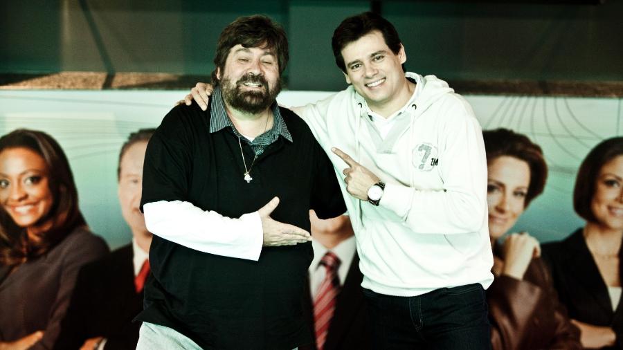 O diretor Roberto Manzoni e o apresentador Celso Portiolli, em 2011 - Roberto Setton/UOL