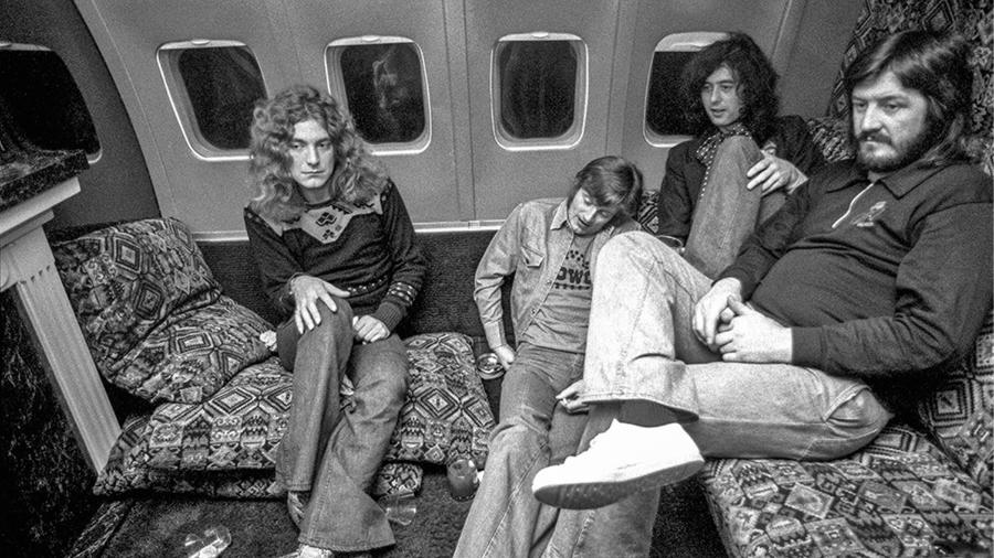 Os integrantes do Led Zeppelin em 1975 - Michael Brennan