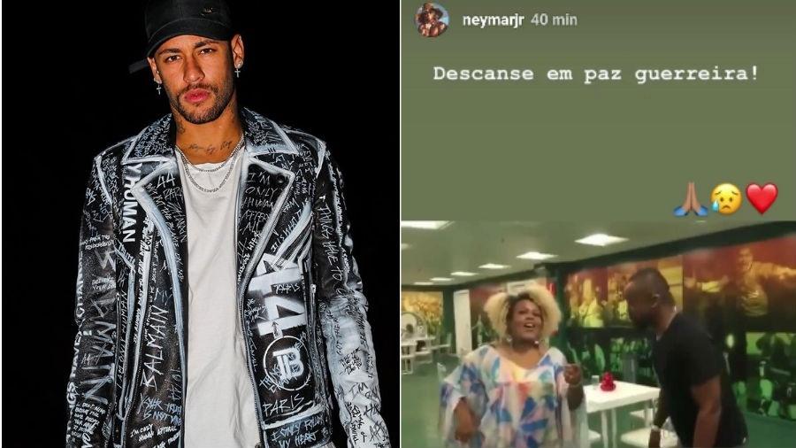 Neymar homenageia Deise, do Fat Family, em seu Instagram - Reprodução/Instagram