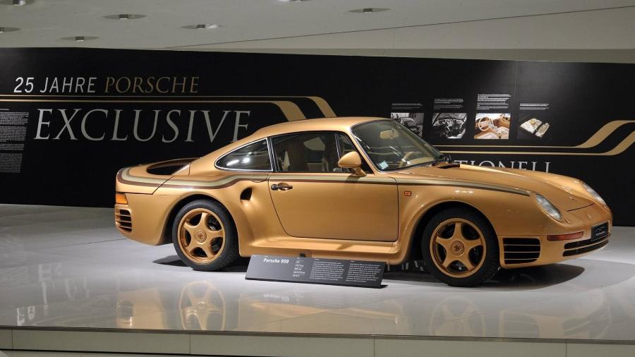 Porsche 959 dourado - Divulgação