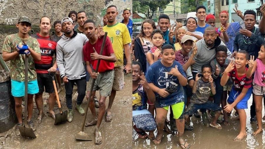 Nego do Borel visita a comunidade de Realengo após chuvas no Rio - Reprodução/Instagram