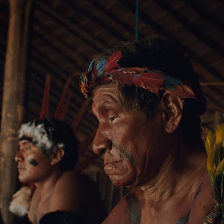 Povo Yanomami em cena do documentário "A Última Floresta", de Luiz Bolognesi - Pedro J Marquez/Divulgação