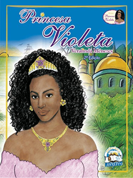 Capa do livro Princesa Violeta, obra de Veralinda Menezes - Reprodução