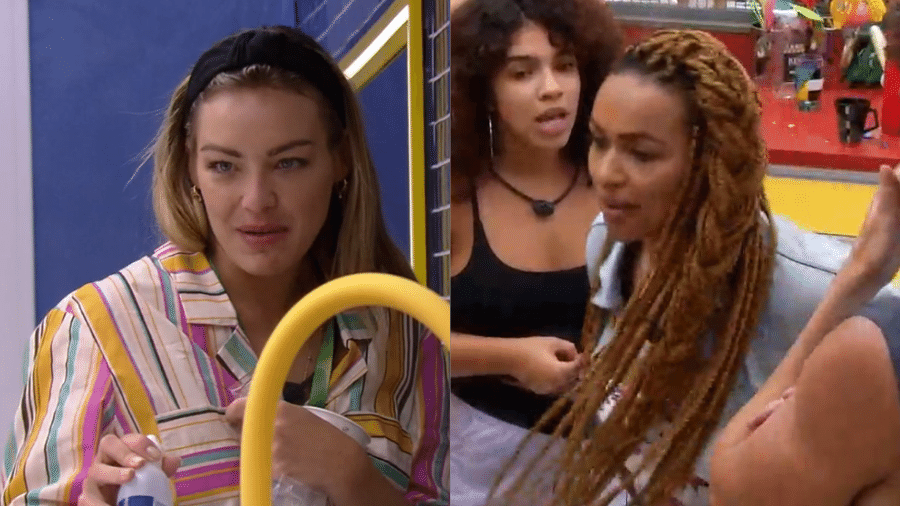 BBB 22: Natália conta para Bárbara que deu emoji de bomba no queridômetro - Reprodução/Globoplay