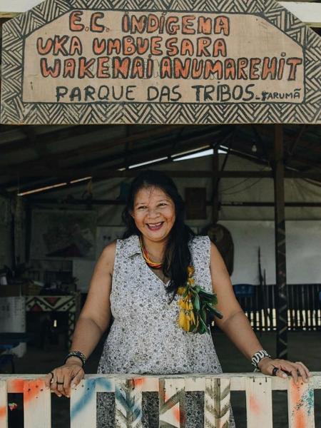 Cláudia Baré fundou escola no primeiro bairro indígena reconhecido pela prefeitura de Manaus - Arquivo pessoal/Revista AzMina
