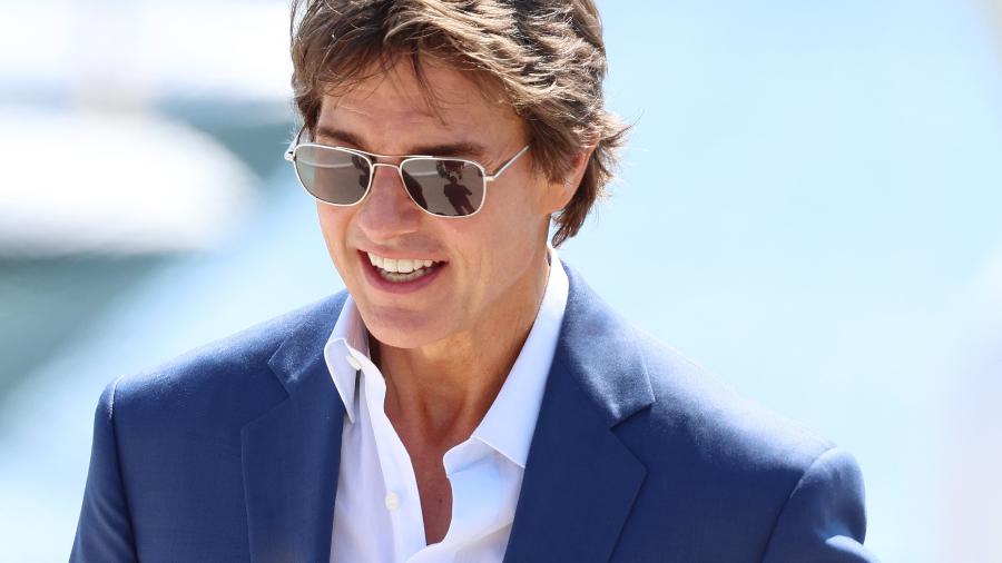 Tom Cruise no Festival de Cannes, em 2022; ele não tem contato com a filha, Suri - Getty Images