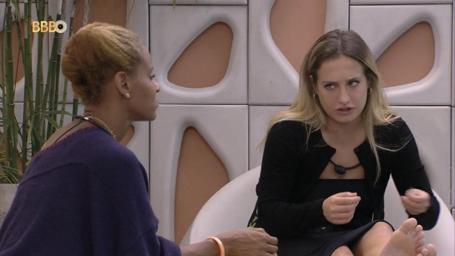 BBB 23: Bruna questiona Aline sobre aproximação dela com Domitila - Reprodução/Globoplay