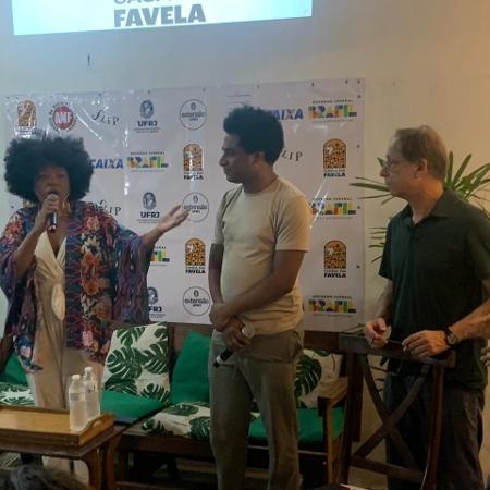 O encontro de Pedro Cardoso e Wesley Barbosa foi mediado por Monica Nêga O encontro de Pedro Cardoso e Wesley Barbosa foi mediado por Monica Nêga