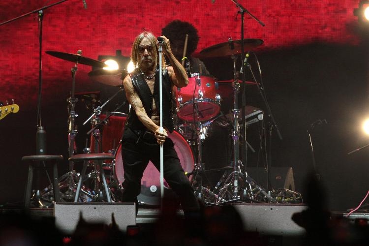 Iggy Pop se apresenta durante o 3º dia do Corona Capital Fest, em 17 de novembro de 2024