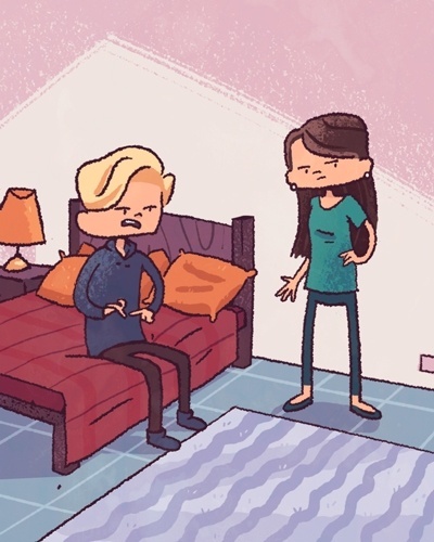 ACUSAR O OUTRO DE TUDO QUE NÃO DÁ CERTO | Seja qual for o motivo da D.R. ?ciúme, finanças, falta de atenção ao relacionamento, educação dos filhos? é fundamental ter em mente que ambos têm sua cota de participação nas situações - Igor Darrell/Arte UOL