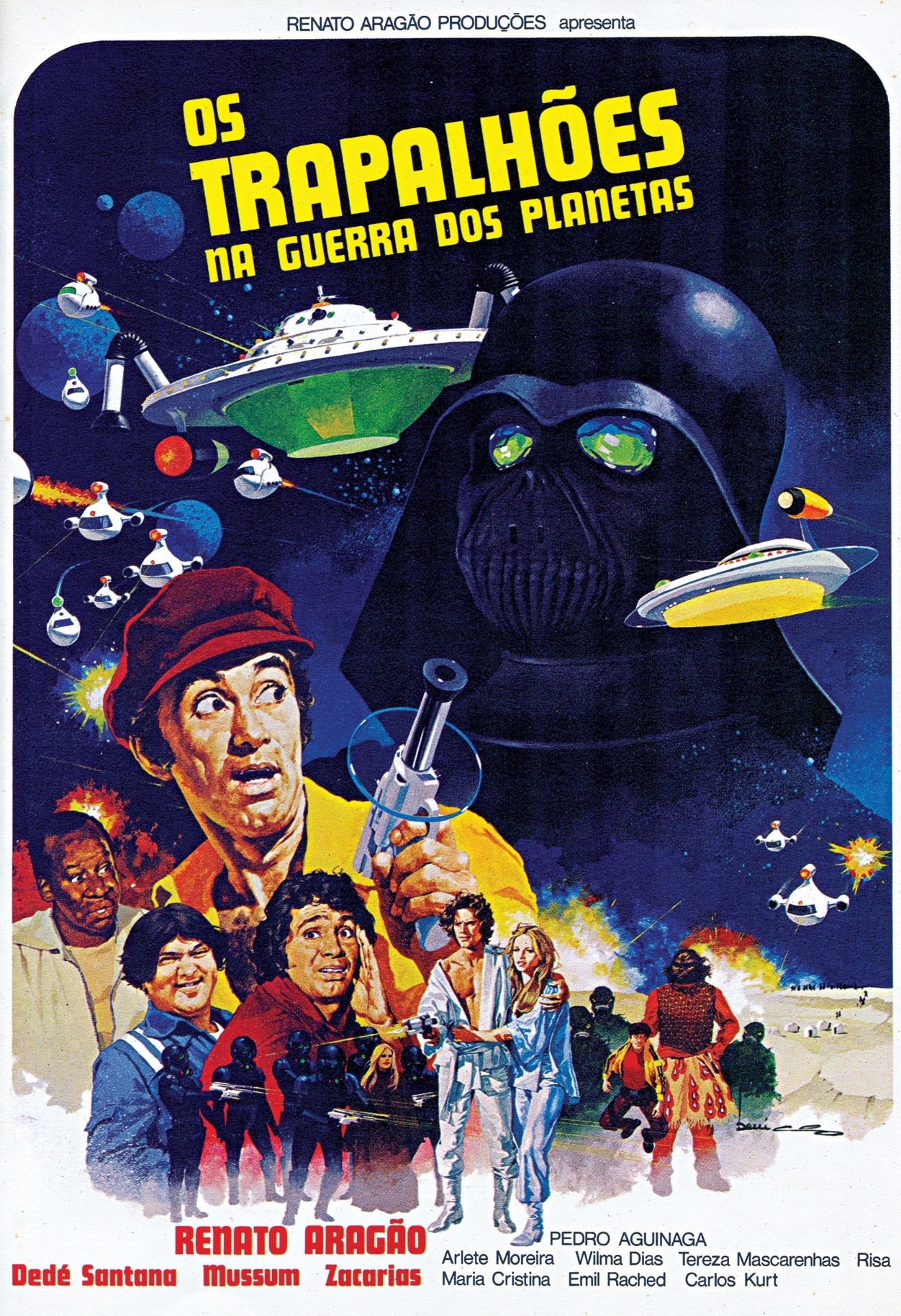 "Os Trapalhões na Guerra dos Planetas" foi o primeiro filme em que Didi, Dedé Santana, Mussum e Zacarias apareceram juntos, em 1978 - Divulgação