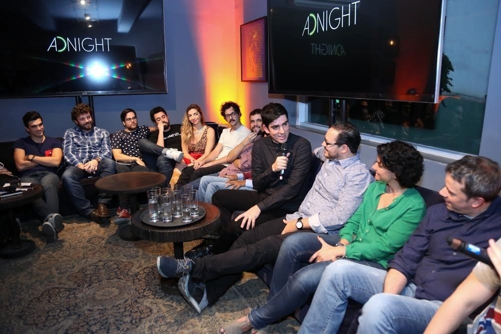 27.jul.2016 - Integrantes do "Adnight" conversam durante o lançamento do programa, que tem estreia marcada para o dia 25 de agosto na Globo - Roberto Filho /Brazil News