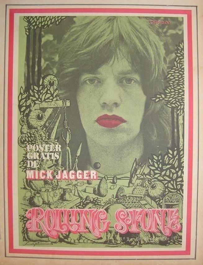 Mick Jagger ganha lábios avermelhados na capa da edição 9 - Reprodução