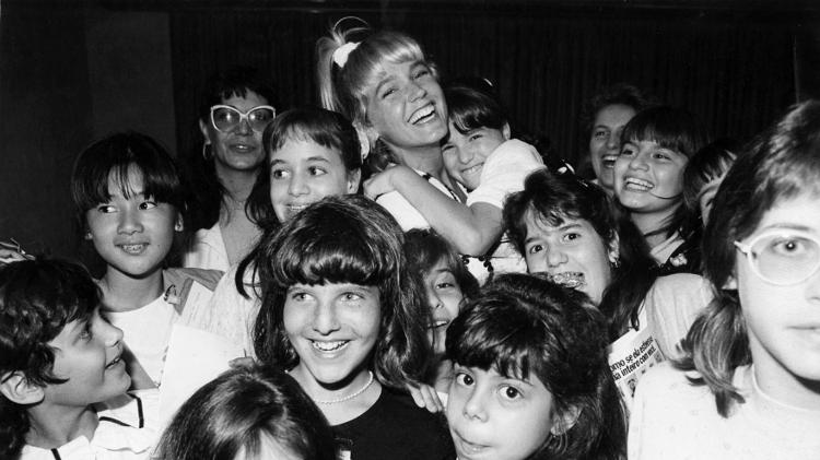 Xuxa em 1988: Fenômeno de vendas no mercado fonográfico - Cássio Vasconcellos/Folha - Cássio Vasconcellos/Folha