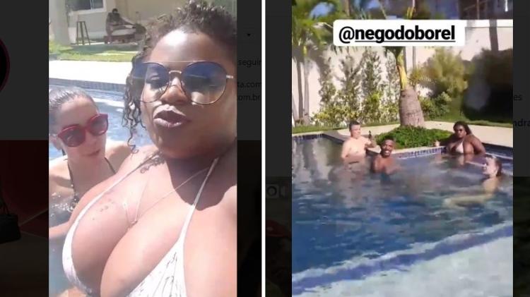 Anitta curte piscina com Jojo Todynho e Nego do Borel, entre outros amigos - Reprodução/Instagram - Reprodução/Instagram