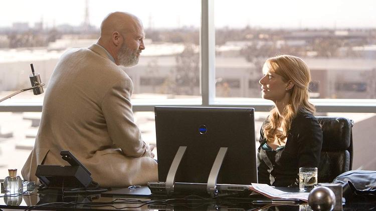 Jeff Bridges e Gwyneth Paltrow em "Homem de Ferro" (2008) - Divulgação - Divulgação