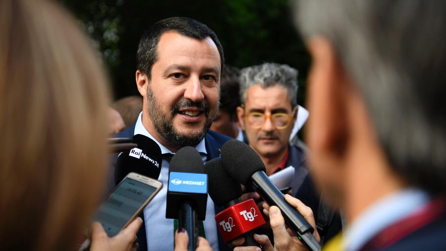 Matteo Salvini, ministro italiano do Interior - Getty Images